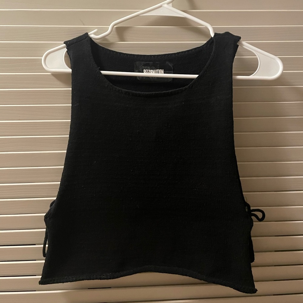 Reformation Tie Top